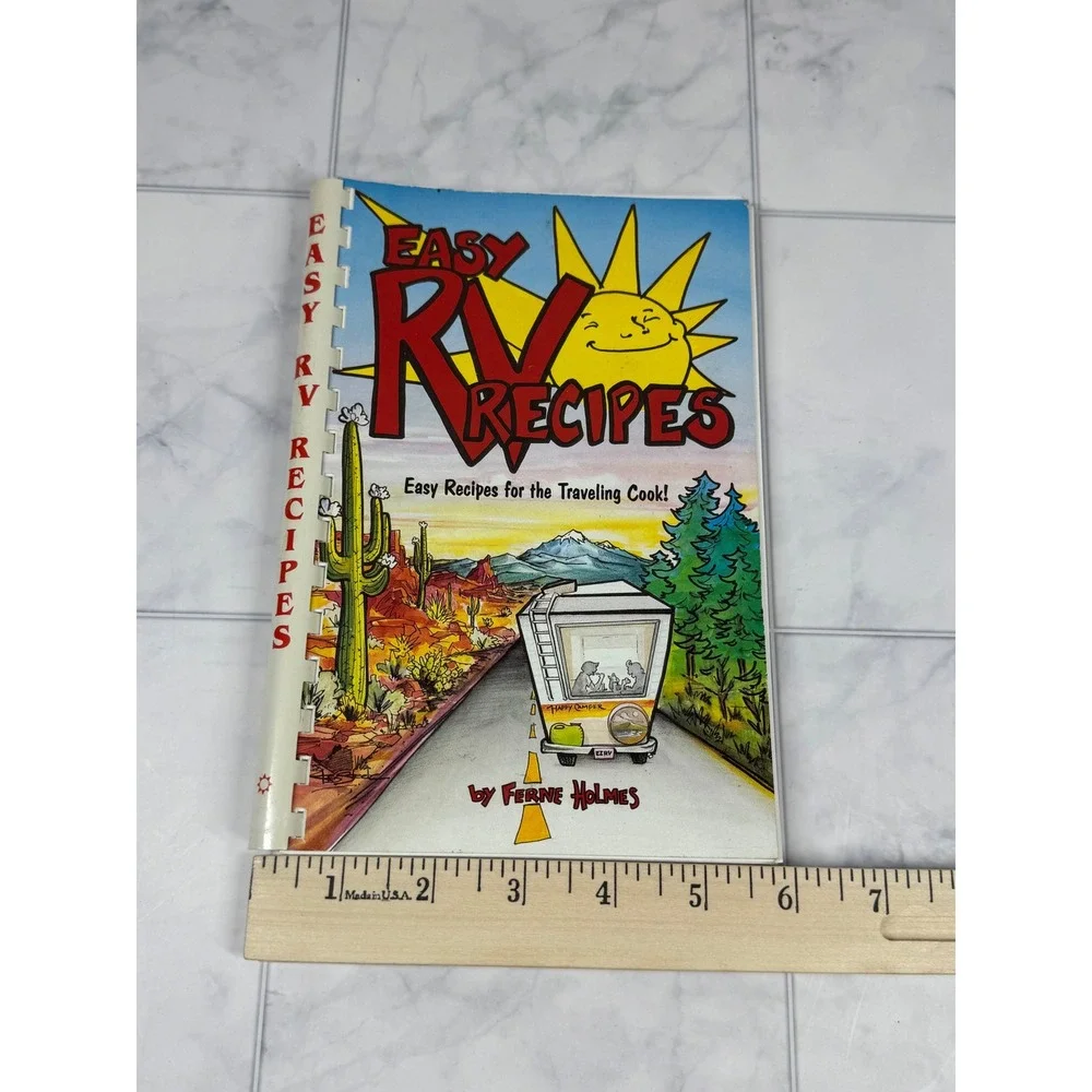 Easy RV Recipes Cookbook Ferne Holmes Traveling Cook Spiral Bound 2006 Camping